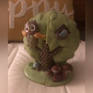 Roman Vintage Children’s Learn to Fly Owl Cottage Treehouse Bookends